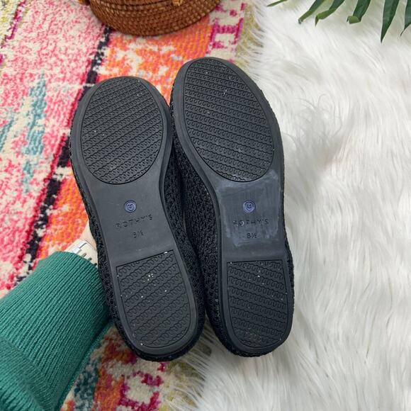 Rothy's Black Lightweight Knit Slip On Honeycomb Round Toe Flats 8.5 - Picture 8 of 10